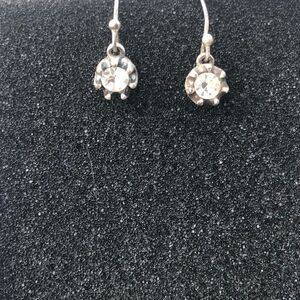 Melia White Topaz Drop Earrings by ANZIE